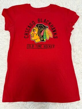 NHL Chicago Blackhawks Red Short Sleeve Tee